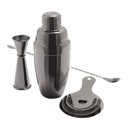 Gunmetal Mixologist Barware Set