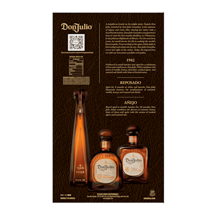 Don Julio Tequila Collection: 1942, Reposado & Añejo 3-Pack