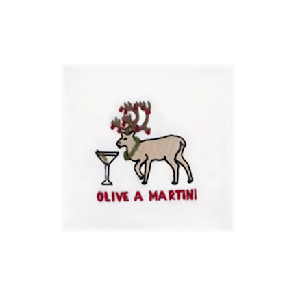 Cocktail Napkins, Olive a Martini