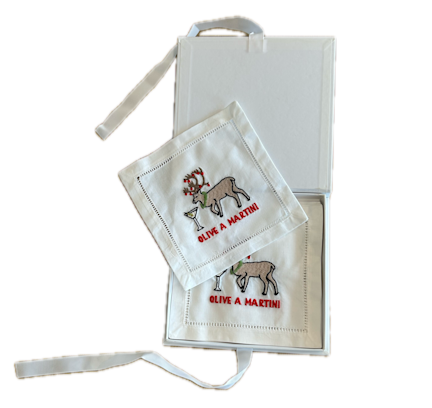 Cocktail Napkins, Olive a Martini
