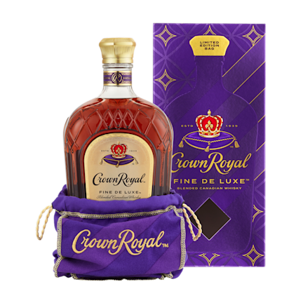 Fine De Luxe Blended Canadian Whisky, 1.75L Bottle with Limited-Edition Holiday Bag and Box