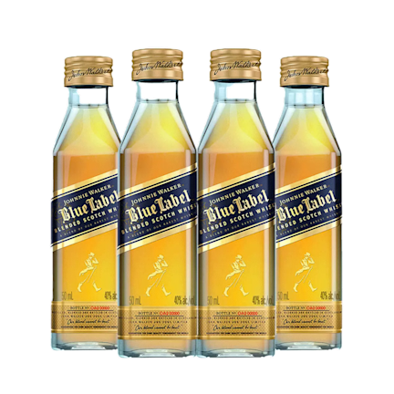 Blue Label Blended Scotch Whisky 50 mL Bundle